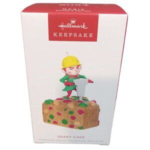 Hallmark Keepsake Tree Ornament 2024 Shaky Cake Multi Elf Jackhammer Fruitcake